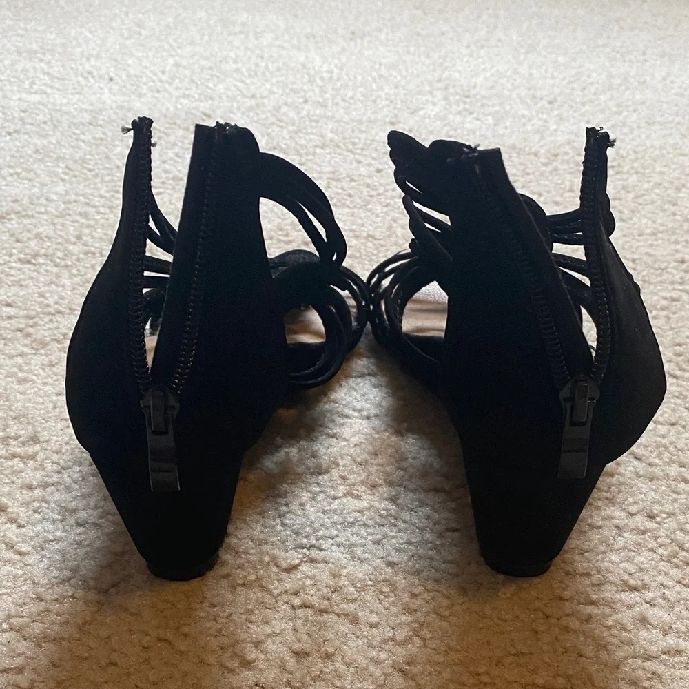 Black Strappy Sandals - Picture 4 of 7